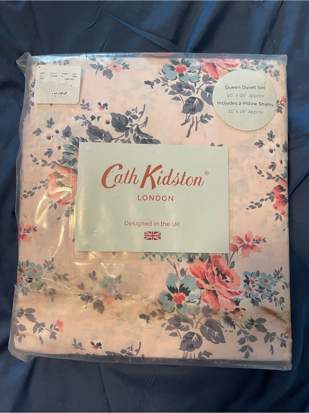 Cath Kidston Pink Bouquet Cotton Percale Duvet Set